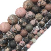 Rhodonit Perlen, rund, DIY, gemischte Farben, Länge:ca. 38 cm, verkauft von Strang