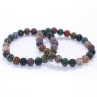 Bracelets de perles à la main, agate indienne, fait à la main, unisexe, couleurs mélangées, 8mm cm, Vendu par PC