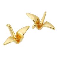 Brass Jewelry Beads, Thousand Origami Cranes, gold color plated, DIY, golden Approx 0.5mm 