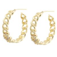 Rhinestone Brass Stud Earring, gold color plated, for woman & with rhinestone, golden 1mm 