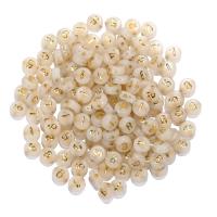 Acryl Zahlen Perlen, DIY & glänzend & gemischt, 4x7mm, 100PCs/Tasche, verkauft von Tasche