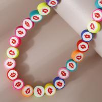 Polymer Clay Jewelry Beads, DIY, mixed colors Approx 15.75 Inch, Approx 