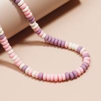 Rondelle Polymer Clay Beads, argile de polymère, DIY, multicolore Environ 15.75 pouce, Environ Vendu par brin
