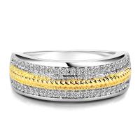 Cubic Zirconia Micro Pave Brass Finger Ring, plated & micro pave cubic zirconia & for woman, US Ring 