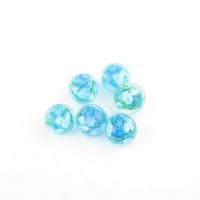 Lampwork Beads, Round, handmade, with flower pattern 16mm Approx 2mm 