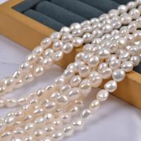 Potato Cultured Freshwater Pearl Beads, natural, DIY, white, 9-10mm Approx 37-40 cm 