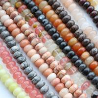Mixed Gemstone Beads, Natural Stone, Abacus, polished, DIY  
