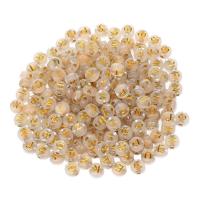 Acryl Alphabet Perlen, DIY & glänzend & gemischt, 4x7mm, 100PCs/Tasche, verkauft von Tasche