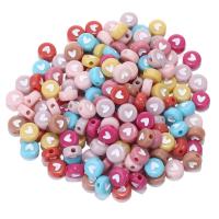 Schmelz Acryl Perlen, flache Runde, DIY & Emaille, keine, 4x7mm, 100PCs/Tasche, verkauft von Tasche