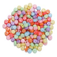 Schmelz Acryl Perlen, flache Runde, DIY & Emaille, keine, 4x7mm, 100PCs/Tasche, verkauft von Tasche