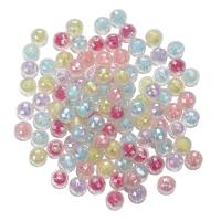 Bead in Bead Acrylic Beads, Round, DIY & transparent, mixed colors, 8mm 