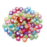 Schmelz Acryl Perlen, DIY & verschiedene Stile für Wahl & Emaille, gemischte Farben, 100PCs/Tasche, verkauft von Tasche