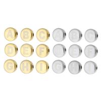 Stainless Steel Beads, 304 Stainless Steel, Vacuum Ion Plating, Unisex & with letter pattern Approx 2mm 