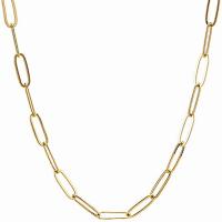 Halskette, 304 Edelstahl, Vakuum-Ionen-Beschichtung, unisex & verschiedene Größen vorhanden, Goldfarbe, verkauft von PC
