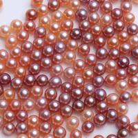 Natural Freshwater Pearl Loose Beads, Round, DIY multi-colored 