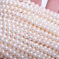 Round Cultured Freshwater Pearl Beads, DIY, white, 5-6mm Approx 14.57 Inch 