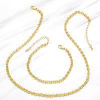 Brass Bracelets, with 1.97 extender chain, gold color plated & for woman, golden .09 Inch 