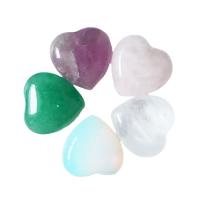 Décoration de pierre perles, pierre gemme, coeur, poli, différents matériaux pour le choix Vendu par PC
