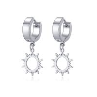 Huggie Hoop Drop Earring, Acier inoxydable 304, avec alliage de zinc, bijoux de mode & unisexe, couleur originale Vendu par paire