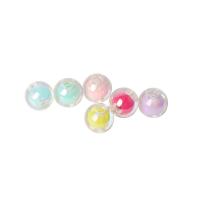 collier en perle acrylique , Rond, DIY, couleurs mélangées, 8mm Vendu par sac