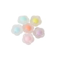 collier en perle acrylique , fleur, DIY, multicolore Vendu par sac