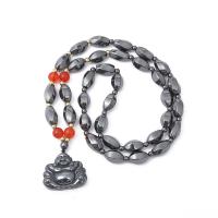Hématite collier de chandail, avec Agate, unisexe, couleurs mélangées cm, Vendu par PC