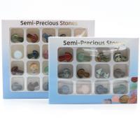 Драгоценный камень украшения, Полудрагоценный камень, Гриб, полированный, случайным образом отправлено & различное количество для выбора, разноцветный, продается Box