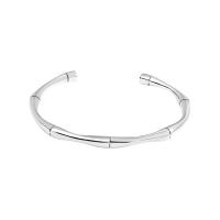 Brass Cuff Bangle, platinum color plated, Adjustable & for woman 
