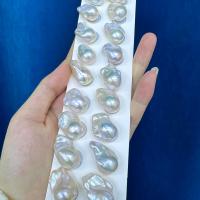 Natural Freshwater Pearl Loose Beads, Baroque, DIY, white, 13-15mm 