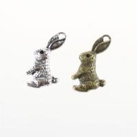 Zinc Alloy Animal Pendants, Rabbit, plated 