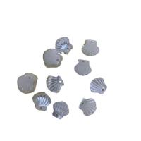 Natural Seashell Pendant, Shell, polished, white 