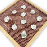 Natural Freshwater Pearl Loose Beads, irregular, polished, DIY & no hole, white, 12-16mm 