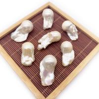 Natural Freshwater Pearl Loose Beads, irregular, polished, DIY, white, 16x30- 