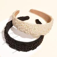 Hair Bands, Plastic Pearl, with Plastic, handmade, Korean style & for woman 