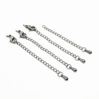 Stainless Steel Lobster Claw Cord Clasp, 304 Stainless Steel, machine polished, fashion jewelry & DIY original color 