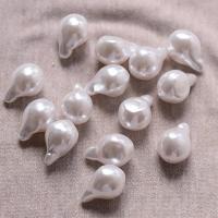 ABS Plastic Beads, ABS Plastic Pearl, Keshi, DIY, white, 2*1cm 