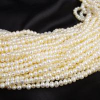 Potato Cultured Freshwater Pearl Beads, DIY, white, 2.8-3.2mm Approx 14-15 Inch 