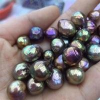 No Hole Cultured Freshwater Pearl Beads, Baroque, DIY, multi-colored, 11-14mm 