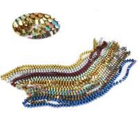 Nicht magnetische Hämatit Perlen, Vakuumbeschichtung, DIY, keine, 3x2mm, Länge:ca. 38 cm, 133PCs/Strang, verkauft von Strang