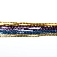 Non Magnetic Hematite Beads, Column, Vacuum Plating, DIY 2mm Approx 38 cm 