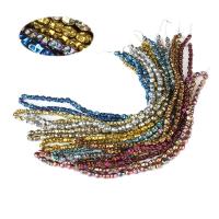 Nicht magnetische Hämatit Perlen, Vakuumbeschichtung, DIY, keine, 4x6mm, Länge:ca. 38 cm, 70PCs/Strang, verkauft von Strang