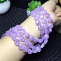 Natural Amethyst Beads, Heart, DIY, purple Approx 38 cm 