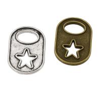 Zinc Alloy Star Pendant, plated, Unisex & hollow Approx 6mm, Approx 