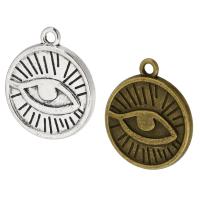 Zinc Alloy Evil Eye Pendant, Flat Round, plated, Unisex Approx 2mm, Approx 