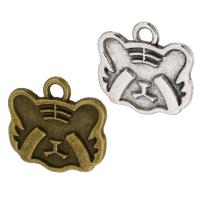 Zinc Alloy Animal Pendants, Tiger, plated, Unisex Approx 2.5mm, Approx 