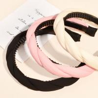 Hair Bands, Polyester, with Sponge & Plastic, Korean style & for woman 