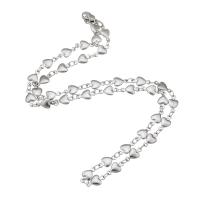 Stainless Steel Chain Necklace, 304 Stainless Steel, fashion jewelry & Unisex, original color Approx 17 Inch 