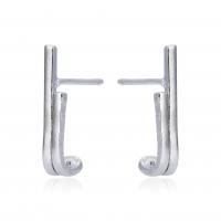 Brass Stud Earring, plated, for woman 15mm 
