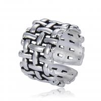 Brass Cuff Finger Ring, platinum color plated, Adjustable & Unisex & hollow, silver color 