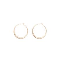 Zinc Alloy Hoop Earring, Donut, plated, Korean style & for woman 50mm 